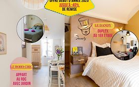 Ideal Pro & Couple - 2 Logements Theme Boho Chic Rdc & Dandy 1Er Etage - Quartier Calme - Jardin - Wifi Hd - Smart Tv - Parking Gratuit - Proche Centre & Transports - Ask Home