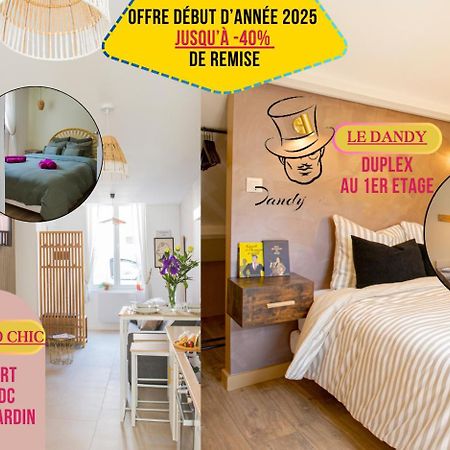 Ideal Pro & Couple - 2 Logements Theme Boho Chic Rdc & Dandy 1Er Etage - Quartier Calme - Jardin - Wifi Hd - Smart Tv - Parking Gratuit - Proche Centre & Transports - Ask Home Valenciennes Extérieur photo