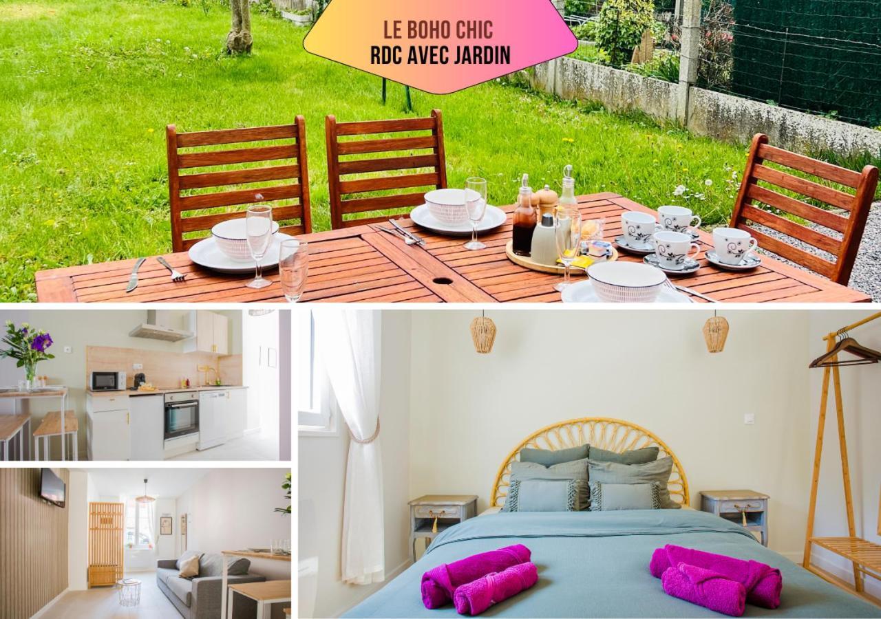 Ideal Pro & Couple - 2 Logements Theme Boho Chic Rdc & Dandy 1Er Etage - Quartier Calme - Jardin - Wifi Hd - Smart Tv - Parking Gratuit - Proche Centre & Transports - Ask Home Valenciennes Extérieur photo