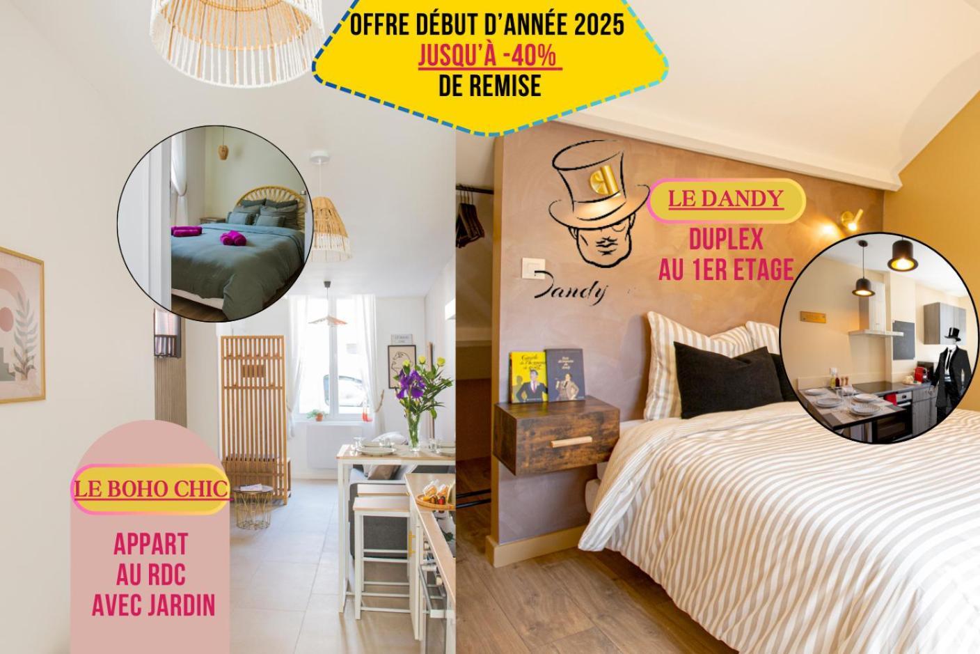 Ideal Pro & Couple - 2 Logements Theme Boho Chic Rdc & Dandy 1Er Etage - Quartier Calme - Jardin - Wifi Hd - Smart Tv - Parking Gratuit - Proche Centre & Transports - Ask Home Valenciennes Extérieur photo