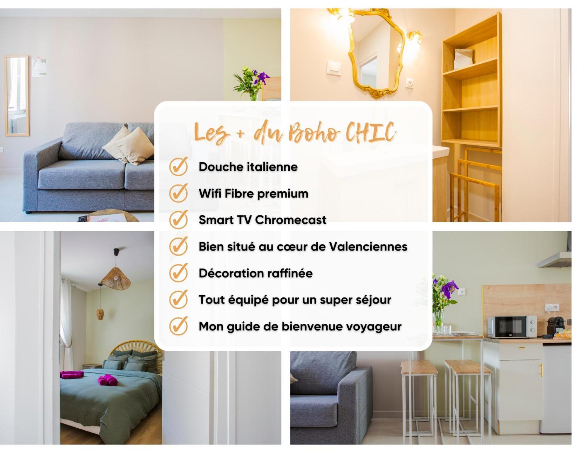Ideal Pro & Couple - 2 Logements Theme Boho Chic Rdc & Dandy 1Er Etage - Quartier Calme - Jardin - Wifi Hd - Smart Tv - Parking Gratuit - Proche Centre & Transports - Ask Home Valenciennes Extérieur photo